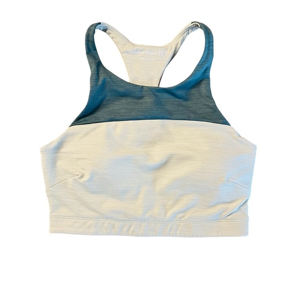 Outdoor Voices Other - Outdoor Voices Women's Two-Tone Sports Bra - Dark Green and Light Sage Size S